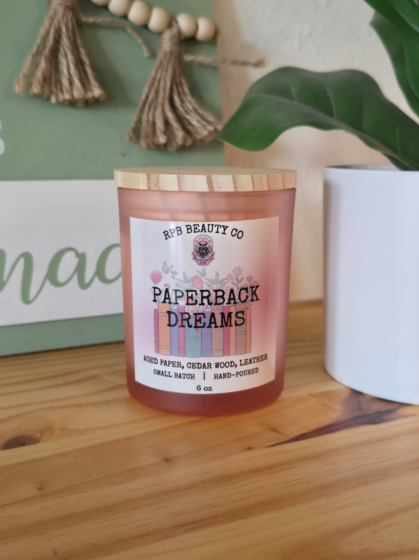 Paperback Dreams (Aged Paper, Cedar Wood, Leather) Candle