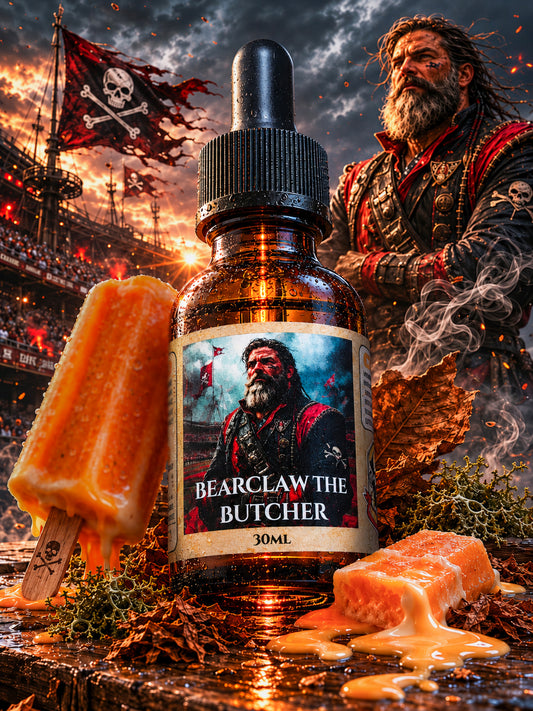 Bearclaw the Butcher - Beefed Up Orange Creamsicle, Tobacco, and Oak Moss Beard Oil, Butter & Cologne