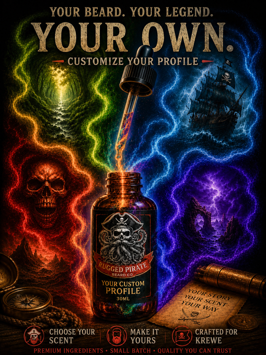 Custom Personalized (YOU PICK SCENT PROFILE and NAME) Beard Oil, Butter & Cologne