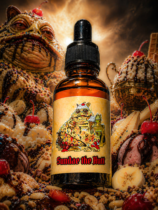 Sundae the Hutt - Cherry Ice Cream, Banana Brulee, and Waffle Cone Beard Oil, Butter & Cologne