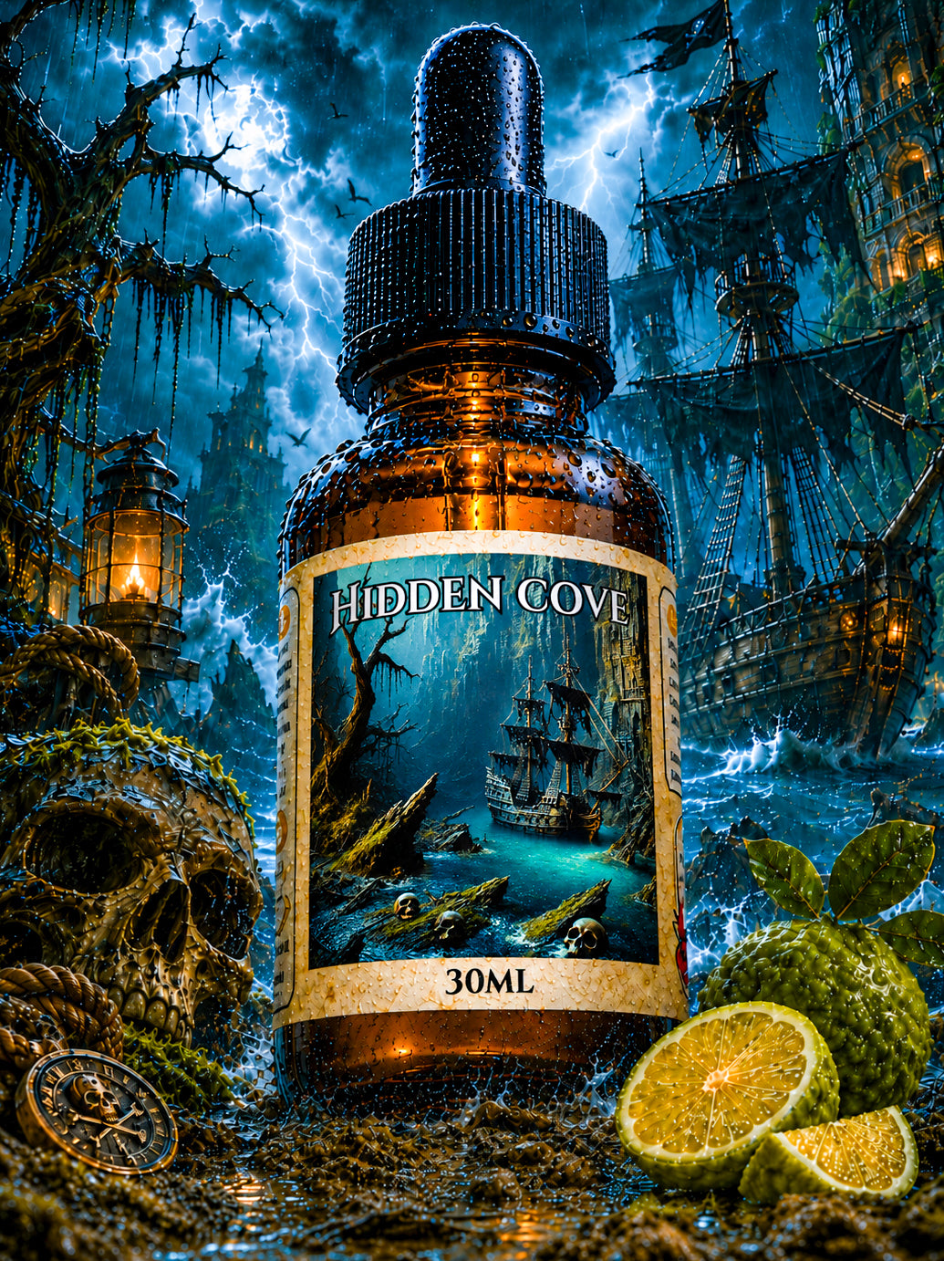 Hidden Cove - Dirt, Fresh Rainfall, Petrichor, Bergamot Beard Oil, Butter, & Cologne