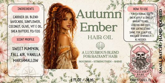 Autumn Ember - Pumpkin, Marshmallow, and Fall Air Hair Oil and Perfume