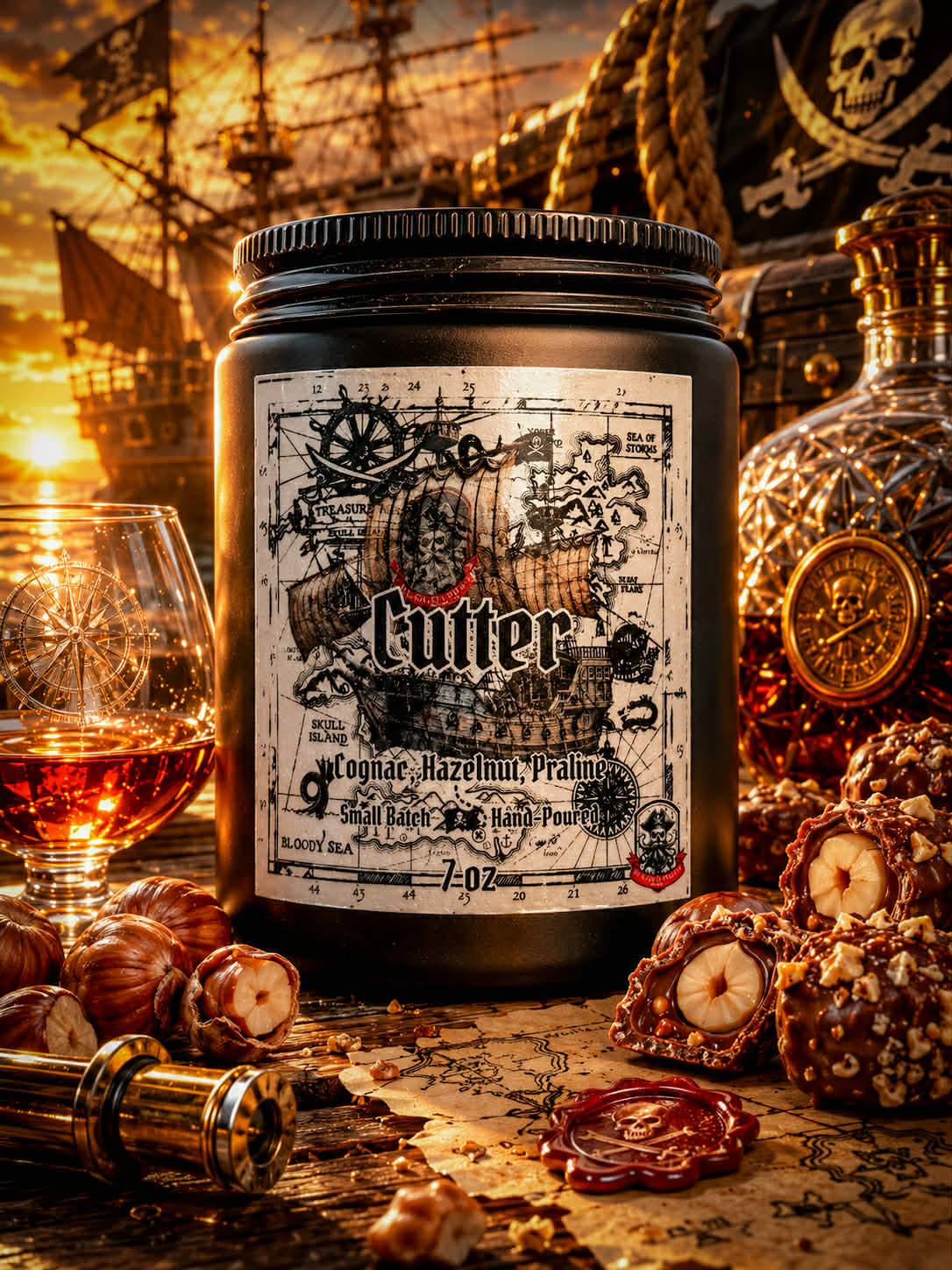 Cutter (Cognac, Hazelnut, Praline) Candle