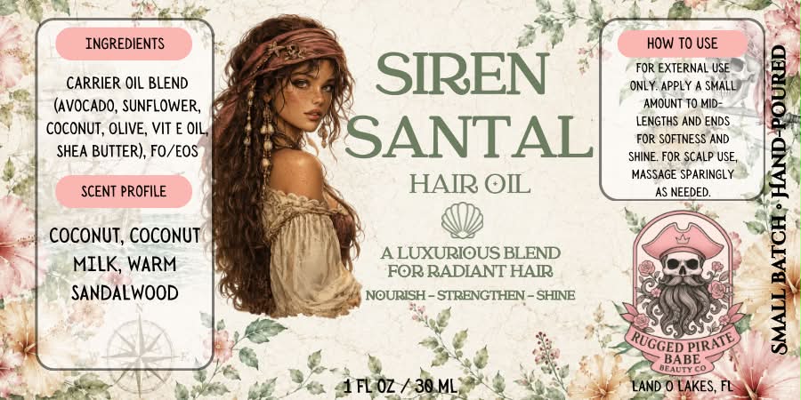 Siren Santal - Coconut and Sandalwood Hair Oil
