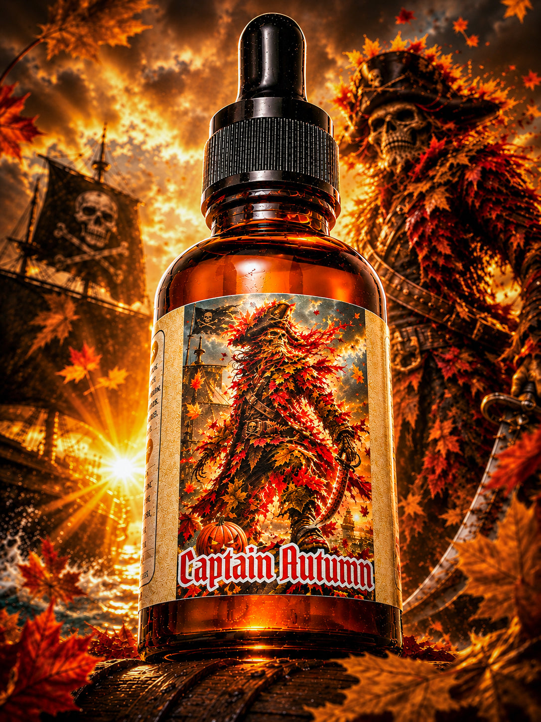 Captain Autumn - Cardamom, Pine, Fir Balsam & Oakmoss Beard Oil, Butter & Cologne