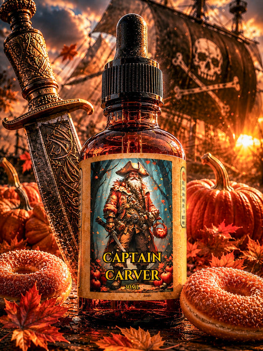 Captain Carver (Pumpkin Spice Donuts, Bourbon, Apple Pie) Beard Oil, Butter, & Cologne