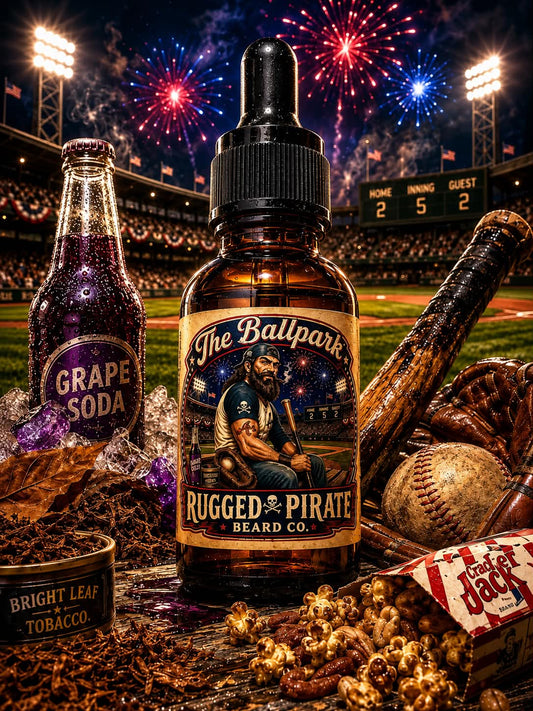 The Ballpark - Grape Soda, Bright Tobacco, and Leather Baseball Glove Beard Oil, Butter & Cologne