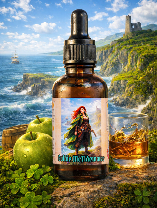 Goldie McTidewater - Irish Whiskey, Apple, Emerald Driftwood Beard Oil, Butter & Cologne