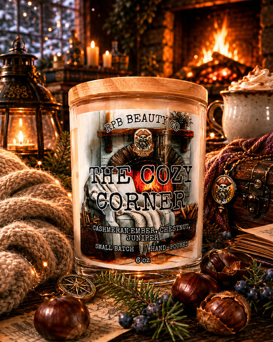 Cozy Corner (Cashmeran Embers, Chestnuts, Juniper) Candle