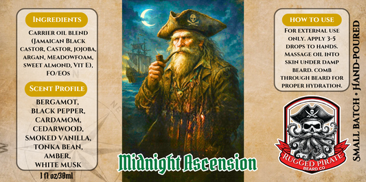 Midnight Ascension - Bergamot, Black Pepper, Cedar, and Tonka Beard Oil, Butter & Cologne