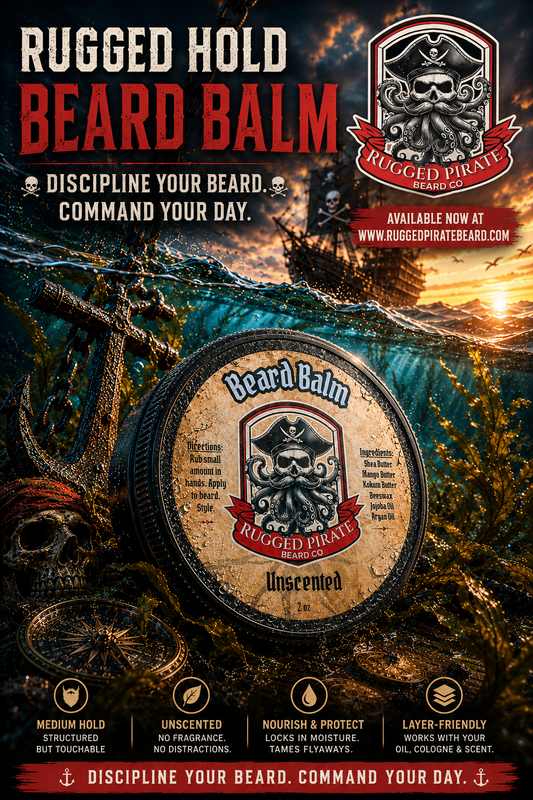 Rugged Hold Unscented Beard Balm