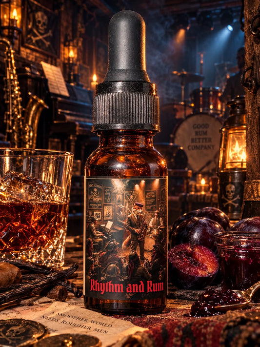 Rhythm and Rum - Jazz Club Cologne, Vanilla Rum & Smoked Plum Beard Oil, Butter & Cologne