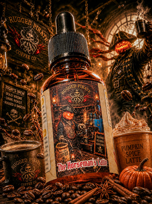 The Horseman's Latte - Fresh Espresso, Roasted Pumpkin, and Vanilla Oak Beard Oil, Butter, & Cologne