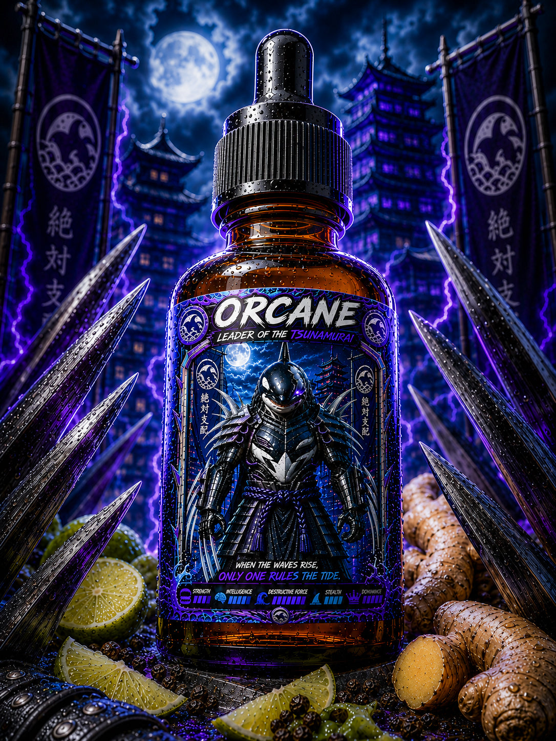Orcane - Aquatic Leather, Electric Ozone, and Sea Minerals Beard Oil, Butter & Cologne