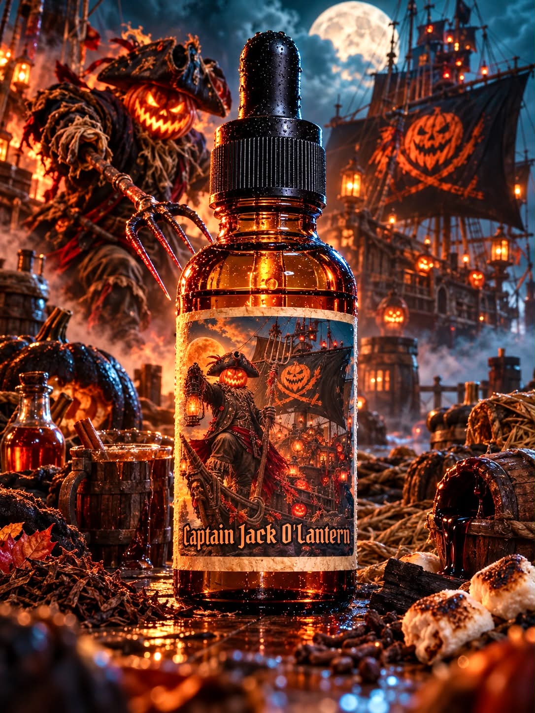 Captain Jack O Lantern - Black Pumpkin, Spiced Rum & Double Tobacco Beard Oil, Butter & Cologne