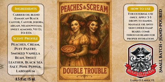 Peaches & Scream Beard Oil, Butter & Cologne