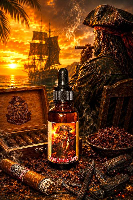Sweet Havana Smoke - Cigars, Humidor, and Vanilla Campfire Beard Oil, Butter & Cologne