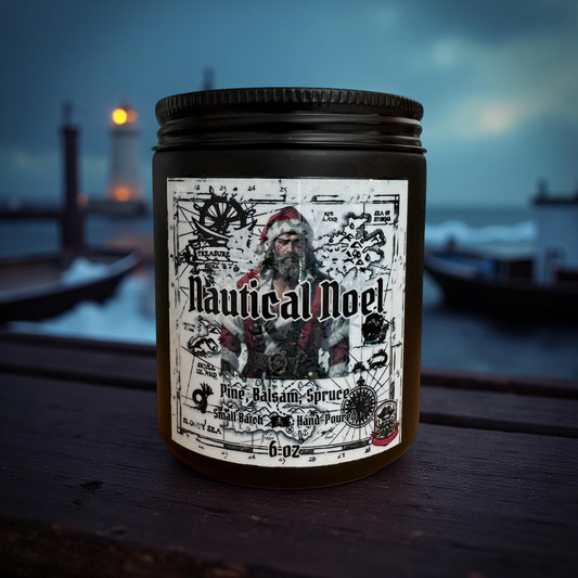 Nautical Noel (White Pine, Fir Balsam, Douglas Fir, Birchwood, Black Spruce, Clove, and Anise) Candle