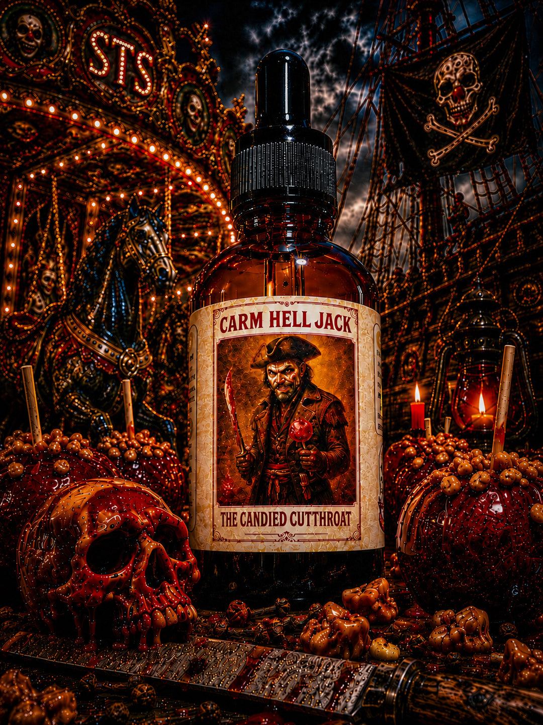 Carm Hell Jack - Candied Apple, Praline, And Whiskey Beard Oil, Butter & Cologne