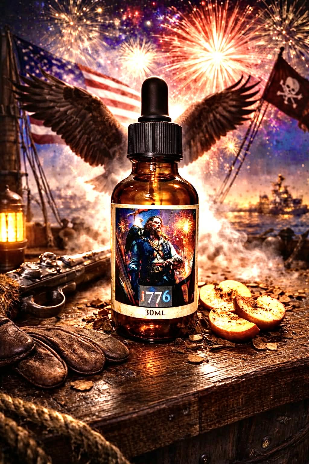 1776 - Warm Apple Leather and Ambered Tobacco Beard Oil, Butter & Cologne