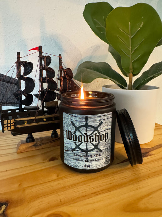 Woodshop (Mahogany, Maple, Pine) Candle
