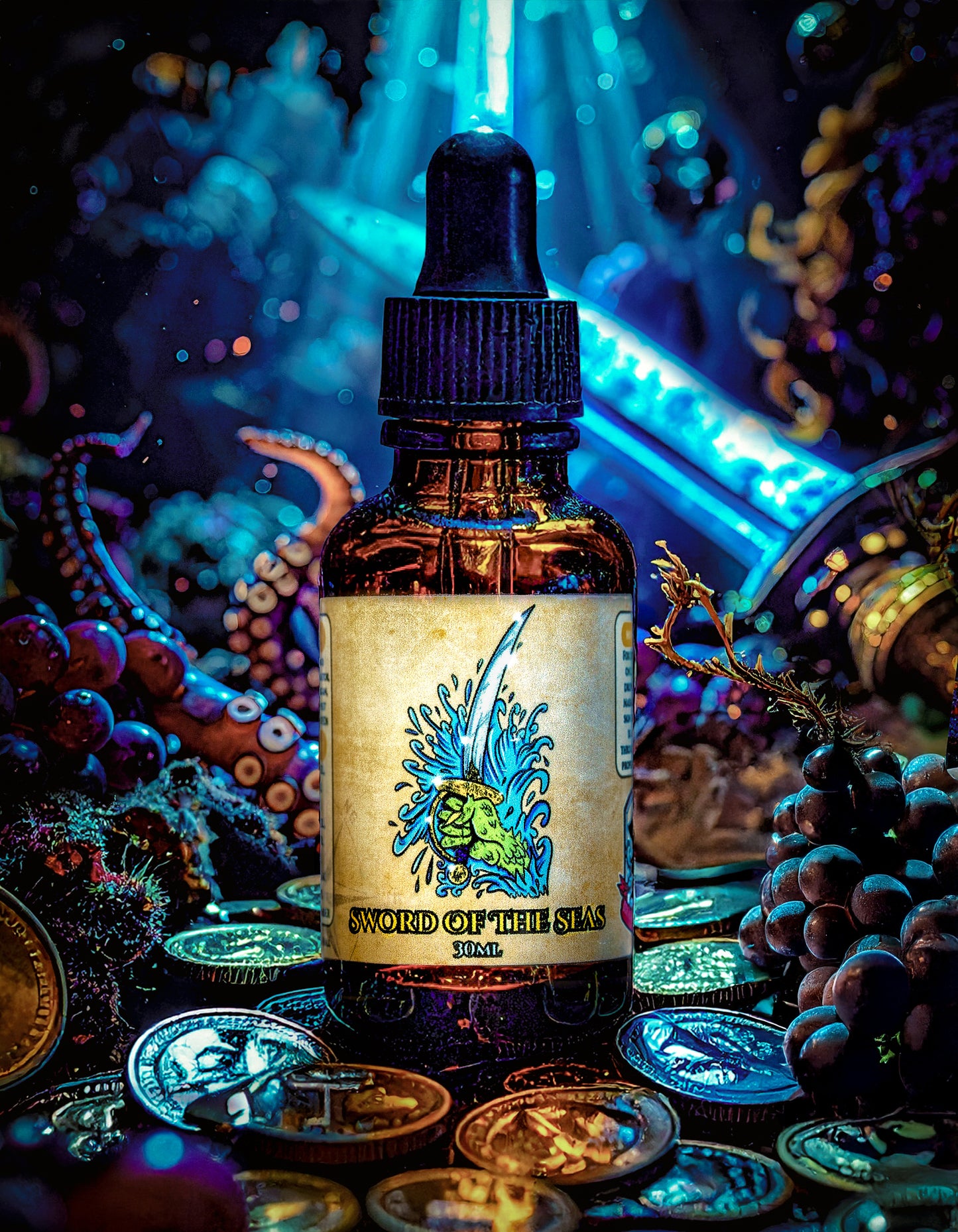 Sword of the Seas (Graphite Steel, Grape Musk, Absinthe, Stainless Steel)