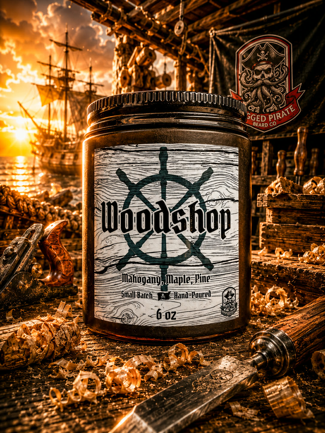 Woodshop (Mahogany, Maple, Pine) Candle
