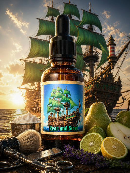 Pear and Steel - Pear and Barbershop Beard Oil, Butter & Cologne