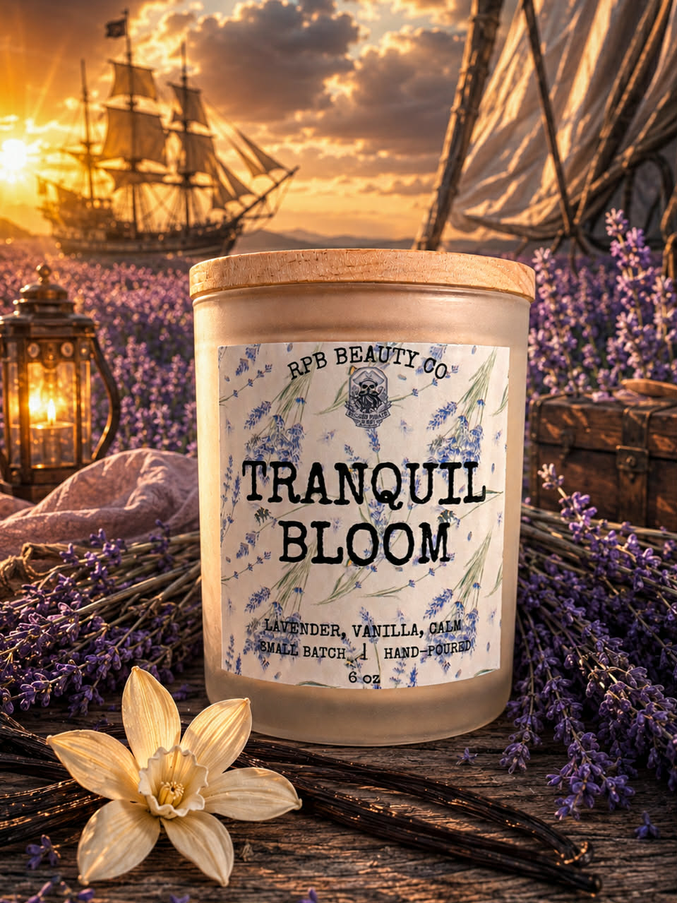 Tranquil Bloom (Lavender, Vanilla, Calming) Candle
