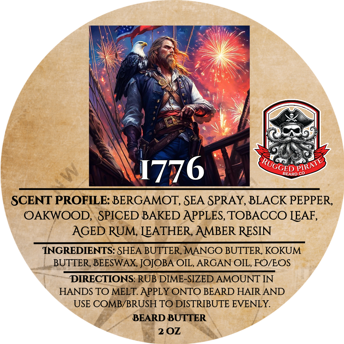 1776 (Warm Apple Leather, Hint of Tobacco, Oak)