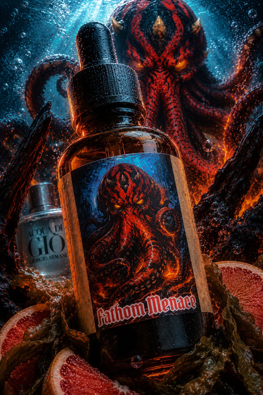 Fathom Menace - Acqua di Gio, Marine Notes, and Grapefruit Beard Oil, Butter & Cologne