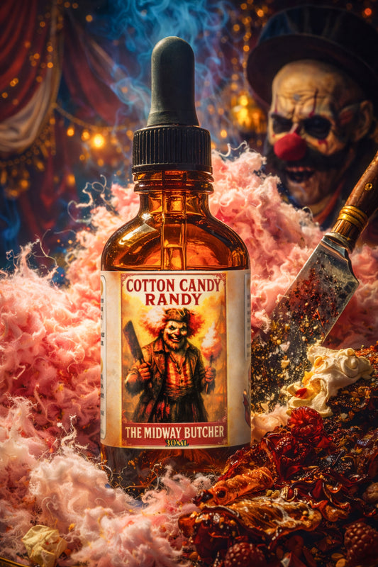 Cotton Candy Randy (Cotton Candy, Bacon, Raspberry Funnel Cake)