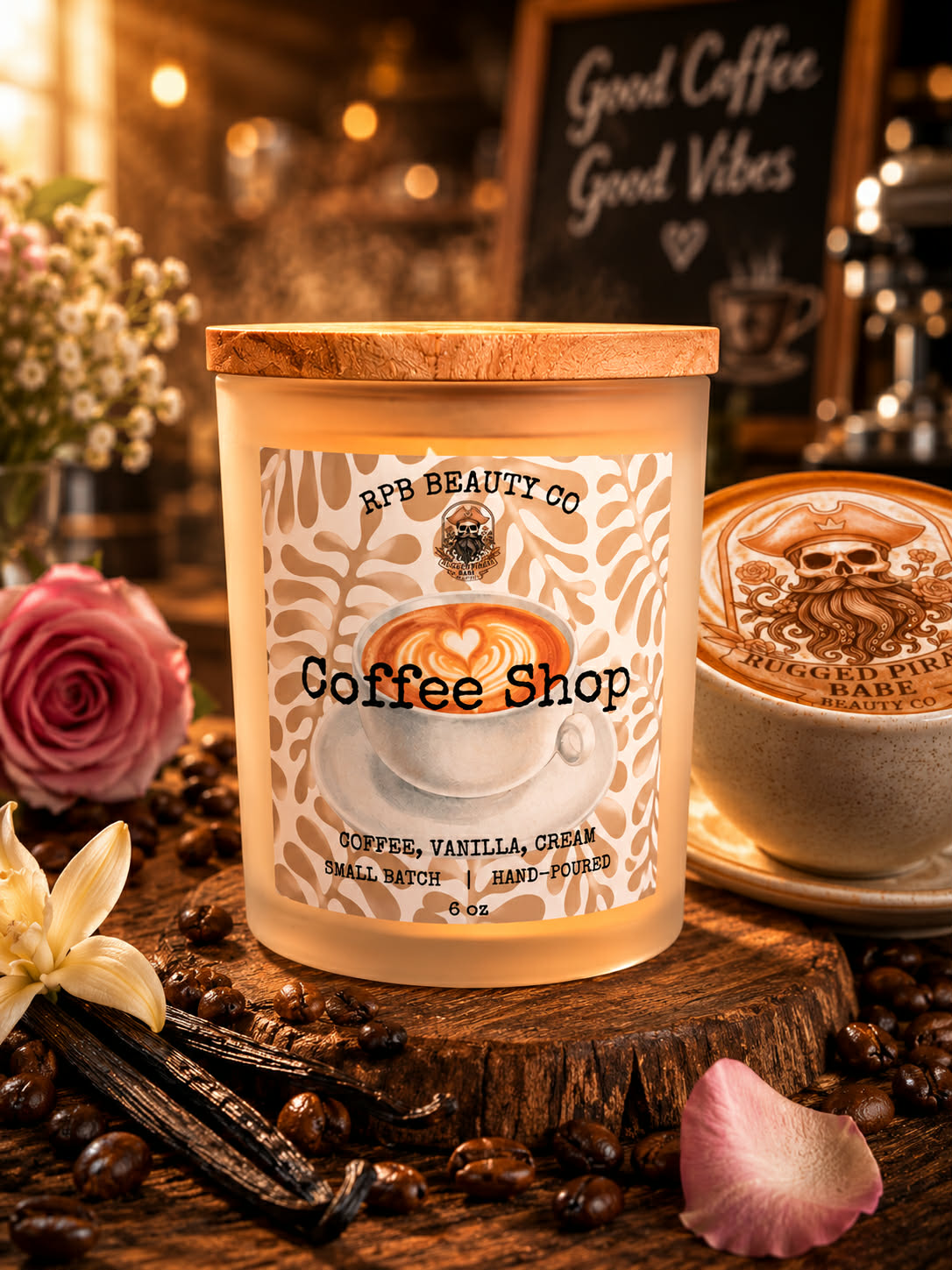 Coffee Shop (Coffee, Vanilla, Cream) Candle