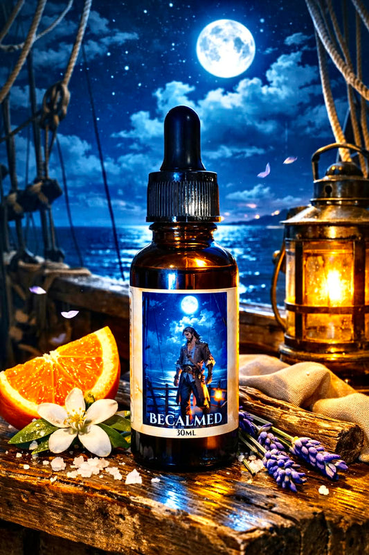 Becalmed - Calming Orange Blossom, Sweet Orange, and Relaxing Lavender Beard Oil, Butter & Cologne