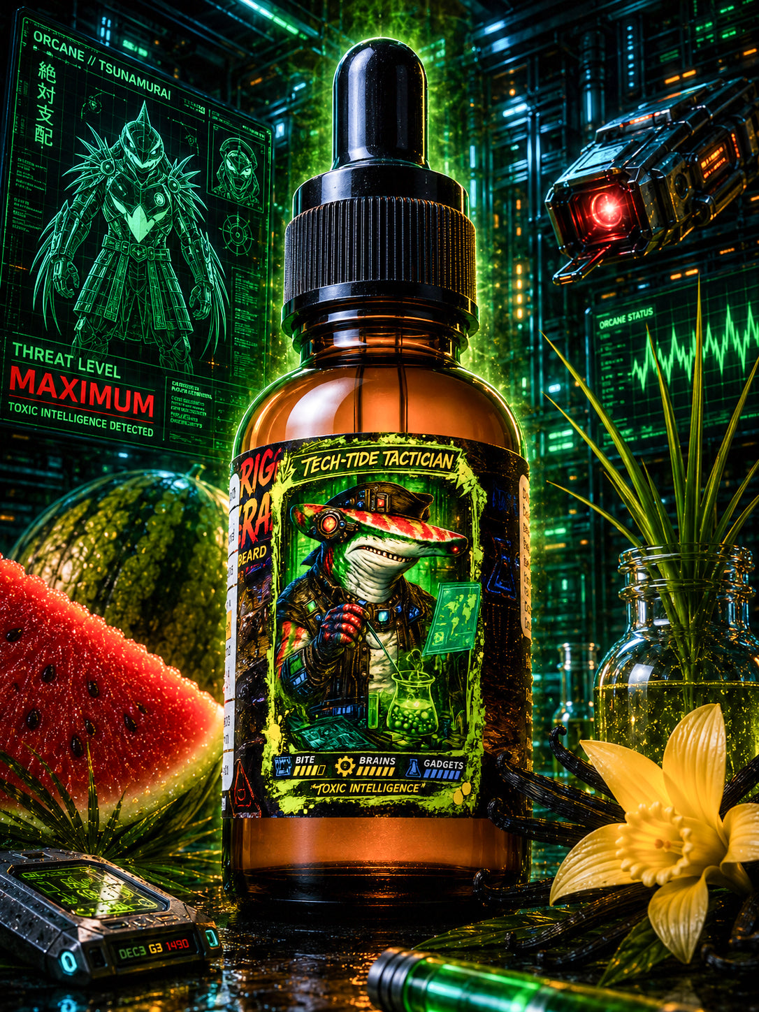 Tech Tide - Watermelon, Driftwood, and Volcanic Minerals Beard Oil, Butter & Cologne