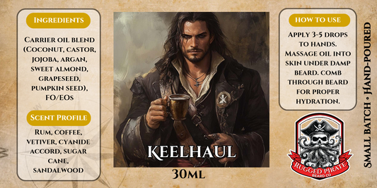 Keelhaul (Rum, coffee, vetiver, cyanide accord, sugar cane, and sandalwood - Dark Cologne Scent)