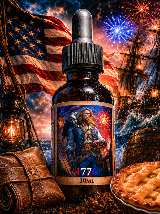 1776 - Warm Apple Leather and Ambered Tobacco Beard Oil, Butter & Cologne