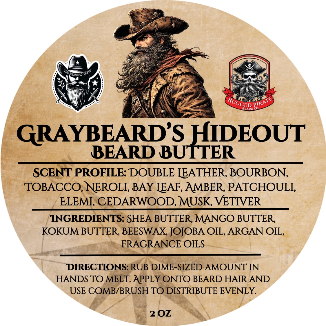 Graybeard's Hideout (Double Leather, Bourbon, Tobacco, Elemi, Amber, Patchouli, Bay Leaf, Neroli)