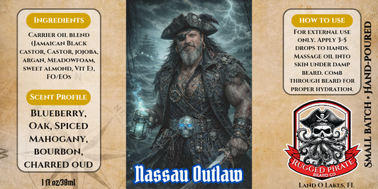 Nassau Outlaw (Blueberry, Oak, Spiced Mahogany, Bourbon, Charred Oud)