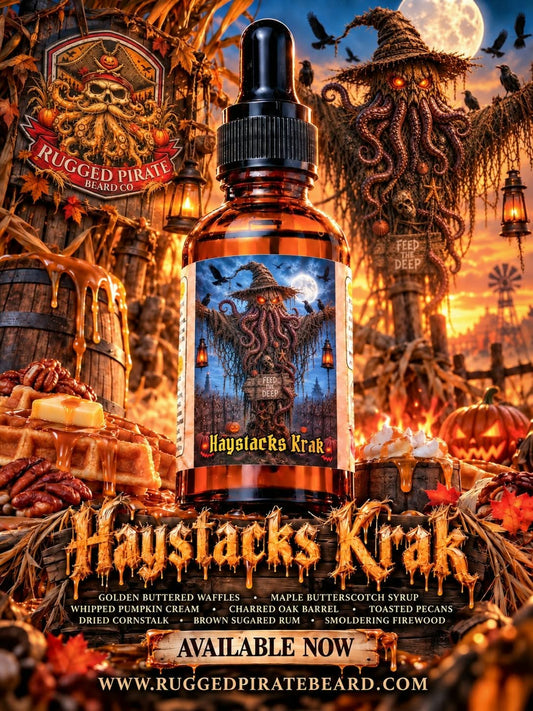Haystacks Krak - Buttered Waffles, Maple Butterscotch & Pumpkin Cream Beard Oil, Butter & Cologne