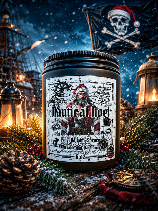 Nautical Noel (White Pine, Fir Balsam, Douglas Fir, Birchwood, Black Spruce, Clove, and Anise) Candle