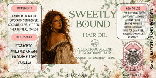Golden Orchard hair oil by Rugged Pirate Babe Beauty Co.